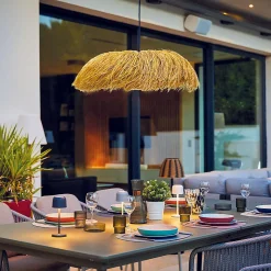 Suspension d'extérieur HAVANA Beige Jute H22 cm