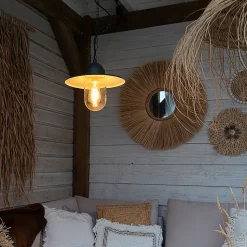 Suspension d'extérieur intelligente anthracite IP44 avec Wifi ST64 - Kansas Graphite