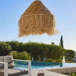 Suspension d'extérieur LEONORA Marron Fibre naturelle D44 cm