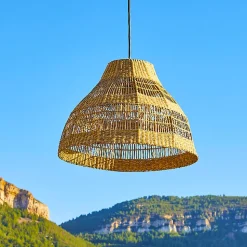 Suspension d'extérieur MERIDA Beige Corde H34cm