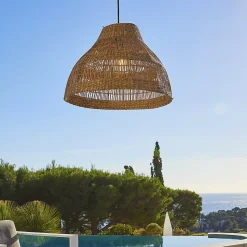 Suspension d'extérieur MERIDA Beige Corde H34cm