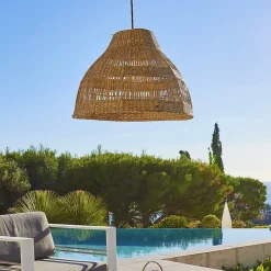 Suspension d'extérieur MERIDA Beige Corde H34cm