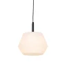 Suspension d'extérieur moderne noire avec abat-jour blanc 33 cm IP44 - Robbert