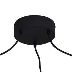 Suspension d'extérieur noire 3 lumières IP44 - Cava