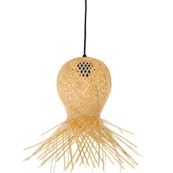 Suspension d'extérieur orientale en bambou 3 lumières IP44 - Carlos