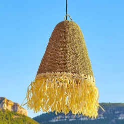 Suspension d'extérieur PALOMA Beige Herbe marine D40 cm