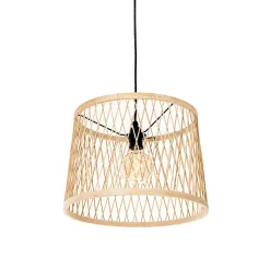 Suspension d'extérieur rustique en rotin 3 lumières - Calamus