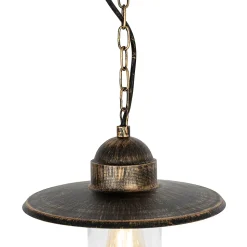 Suspension d'extérieur rustique or antique IP44 - Kansas
