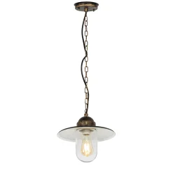 Suspension d'extérieur rustique or antique IP44 - Kansas