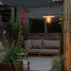 Suspension d'extérieur rustique or antique IP44 - Kansas