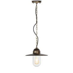 Suspension d'extérieur rustique or antique IP44 - Kansas