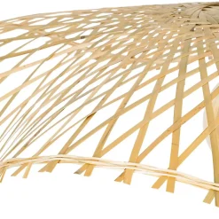 Suspension diam 58cm en bambou naturel