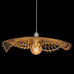 Suspension diam 58cm en bambou naturel