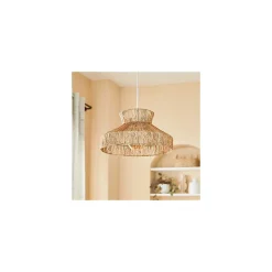 Suspension diamètre 38 cm en métal et jute