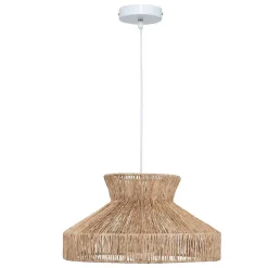 Suspension diamètre 38 cm en métal et jute