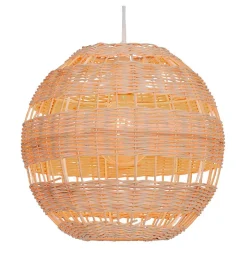 Suspension d'intérieur design Kali 130cm réglable rotin naturel compatible LED