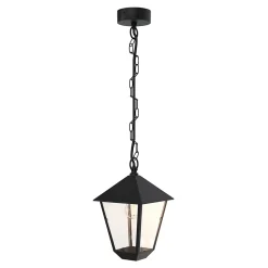 Suspension Docker E27 IP44 GoodHome noir