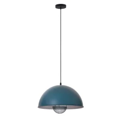 Suspension E27 Lukas bleu 40W IP20 L60 x l.41 x H.20 cm