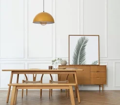 Suspension E27 Lukas jaune 40W IP20 L60 x l.41 x H.20 cm