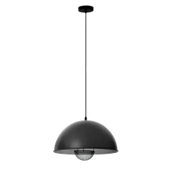 Suspension E27 Lukas noir 40W IP20 L60 x l.41 x H.20 cm