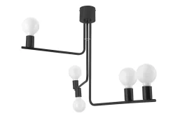 Suspension E27 métal noir mat L.60 x l.79 x H.60 cm GoodHome Darrah