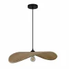 Suspension effet bois E27 40W Ø58 cm, Seynave Bradley