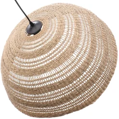 Suspension en jacinthe d'eau E27 40W Ø58cm beige Lussiol, Paula