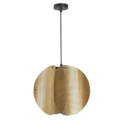 Suspension en métal E27 60W doré Ø38cm, Jumell Jafi