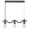 Suspension en métal E27 60W noir L.56,5cm, Jumell Wama