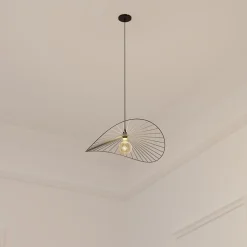 Suspension en métal noir 58x57cm