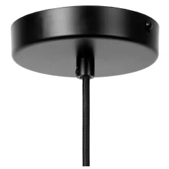 Suspension en verre 1 lampe ambré Ø22cm E27 40W Lucide, Ilona