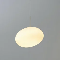 Suspension en verre blanc opalin - Veglia