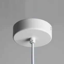 Suspension en verre blanc opalin - Veglia