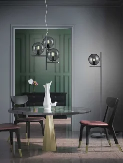 Suspension en verre et métal Pure