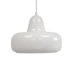 Suspension en verre et métal blanc Ø26 cm E27 25 W Jumell Boli