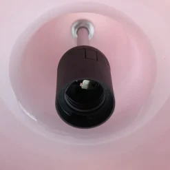 Suspension en verre et métal rouge Ø26 cm E27 25 W Jumell Boli