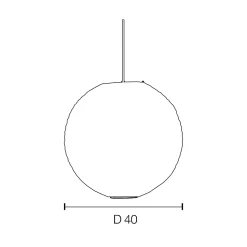 Suspension enfant boule japonaise en papier de riz imprimé lama E27 60W rose Ø40cm Corep