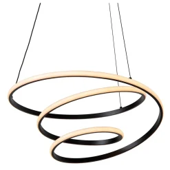 Suspension ESPIRAL en aluminium avec LED intégré - Noir - Lucide