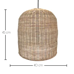 Suspension extérieur GIACOMO Beige Rotin D40CM