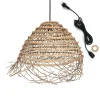 suspension extérieure E27 beige Filipa Lumisky l.64 x h. 38 x p.64 x ø 64 cm