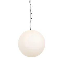 Suspension extérieure moderne blanche 56 cm IP65 - Nura