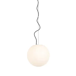 Suspension extérieure moderne blanche 35 cm IP65 - Nura