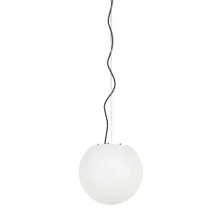 Suspension extérieure moderne blanche 35 cm IP65 - Nura