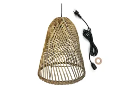 Suspension extérieure PAULO CABLE (Abat jour + CABLE E27 5 m) - diamètre 40 x H 45 cm - LUMISKY