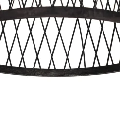 Suspension extérieure rustique en rotin noir 40x55 cm - Calamus