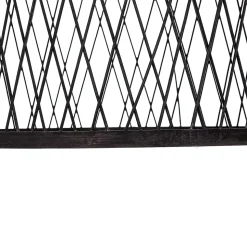 Suspension extérieure rustique en rotin noir 40x55 cm - Calamus
