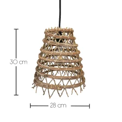 Suspension extérieure ZAKARI CABLE (Abat-jour + CABLE E27 5 m) - diamètre 22 x H 24 cm - LUMISKY