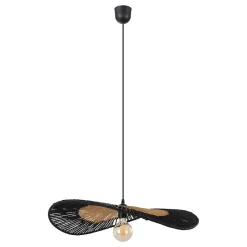 Suspension fibre noir E27 42W Ø60cm Eglo, Bogarra