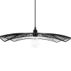 Suspension filaire Cuzco noire - métal D58 cm - Atmosphera