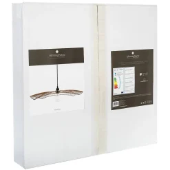 Suspension filaire Cuzco noire - métal D58 cm - Atmosphera